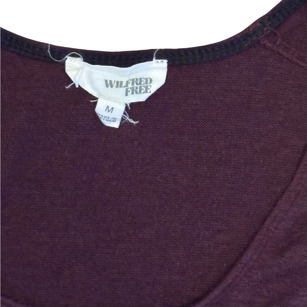 Wilfred Free Women's Purple Slub Tank Top - Picture 2 of 3